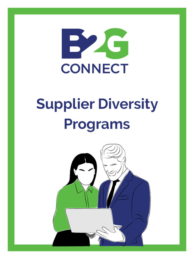 Supplier Diversity Programs B2G Connect B2G Marketing Agency